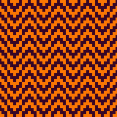 Seamless pattern. Chevrons background. Traditional architecture wallpaper. Ancient motif. Manji mosaic. Oriental ornament. Geometric digital paper. Ethnic textile print. Vector art work