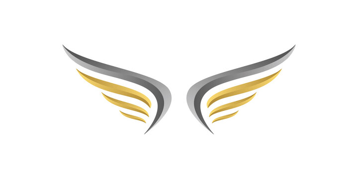 Luxury wings design concept template