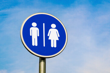 Toilet sign. Man and woman pictogram.