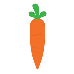 Cartoon carrot icon clip art cute vector illustration