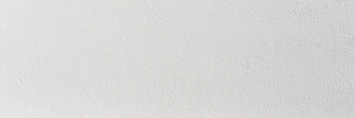 White color old grunge wall concrete texture as background, Wide banner.