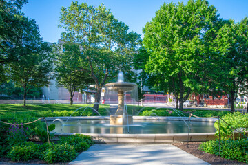 Water fountain or feature in the greater Pittsburgh Pennsylvania area.  - obrazy, fototapety, plakaty