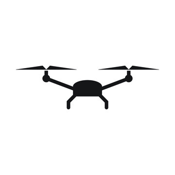 Drone icon design isolated on white background