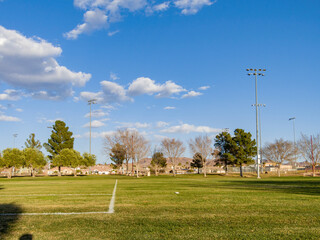 Obraz premium Football field in Hayley Hendricks Park