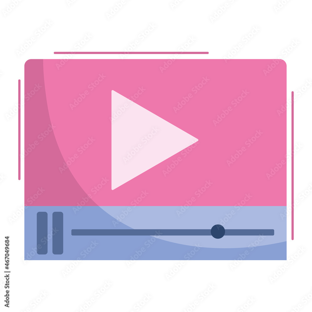 Canvas Prints video player button