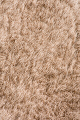 Brown texture faux fur fiber blanket rug