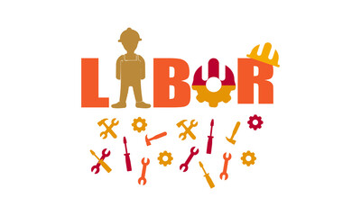 Happy Labor Day tee shirt vector illustration design. Happy Labor Day Design and Quote tee - typography t-shirt