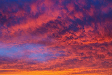 New Zealand Sunset Paints the Clouds