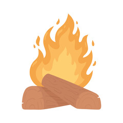 campfire wood flame