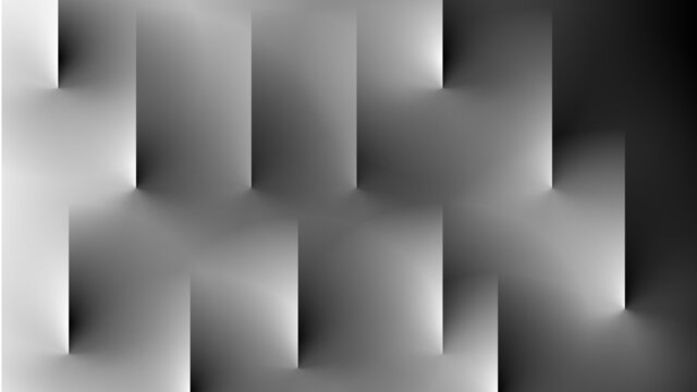 Abstract emerge shadow wallpaper. Solid lines peeking out from behind the white canvas curtain. Objects pop up from back screen.