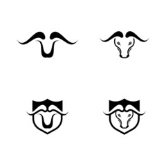 Bull logo icon set