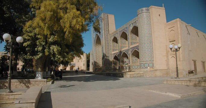 Bukhara city, Uzbekistan Nadir Divanbegi Madrassa  Built in 1622. Silk Road decor. 1 of 12