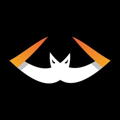 Fototapeta premium Bat logo vector icon