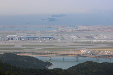 Aircraft Engineering the air shed at Hong Kong International Airport 24 oct 2021