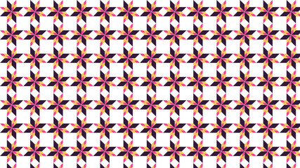 Purple and pink star, seamless pattern, gift wrapping