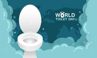 World toilet day. Vector illustration of world toilet day