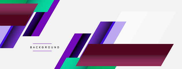 Background. Geometric diagonal square shapes and lines abstract composition. Vector illustration for wallpaper banner background or landing page