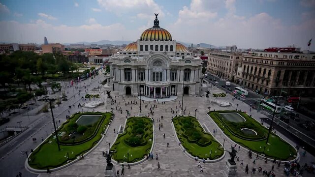 TimeLapse Museo del Palacio de Bellas Artes, Ciudad de M&eacute;xico.