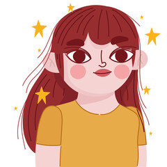 girl with long hair