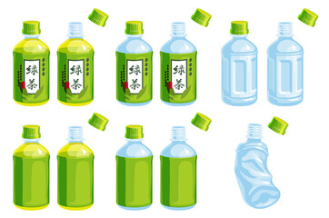 線無しの350mlペットボトルイラスト