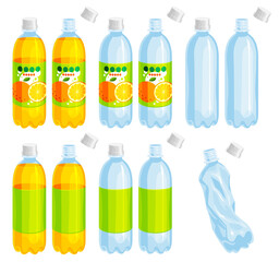 線無しの500mlペットボトルイラスト