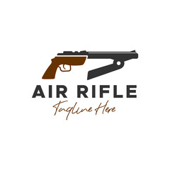 air rifle inspiration illustration logo design