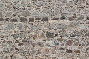 Part of old castle stone wall texture background. High quality photo