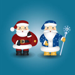 Father Frost and Santa Claus