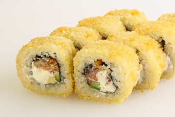 Japanese tempura roll with fish