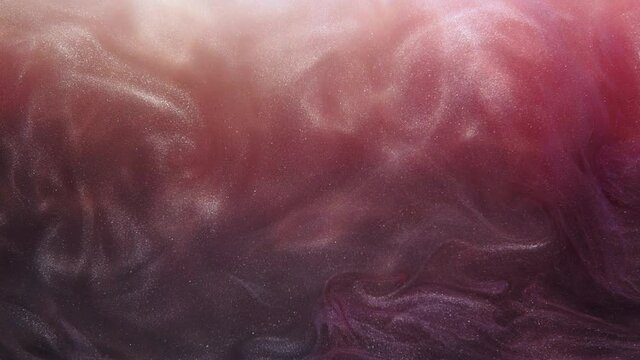 Color glitter background. Haze cloud. Abstract fire flame animation. Pink red flare shimmering fluid swirl glowing mist flow overlay for intro.