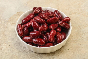 Canned red Kidney in the bowl