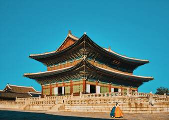 Obraz premium 경복궁의 가을