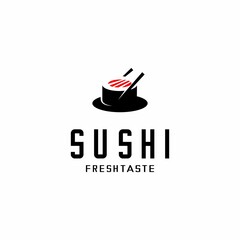 restaurant logo illustration vector, sushi vector