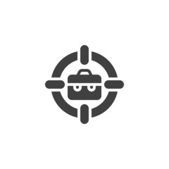 Business aim vector icon