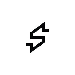 Initial S Modern Monogram Logo
