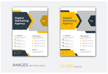  Corporate Flyer Template, digital marketing agency, Corporate business annual report, catalog, magazine.