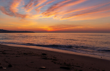 Obraz premium sunset at the beach