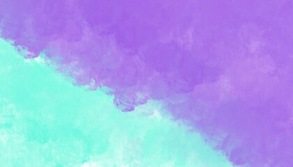 Purple and green mint abstract watercolor background.Wallpaper art.