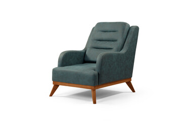 armchair isolated on a white background . corner view