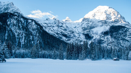 Obraz premium snow covered mountains in winter