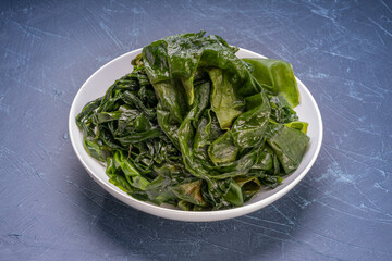 Korean Seaweed or Wakame seaweed Japanese food.