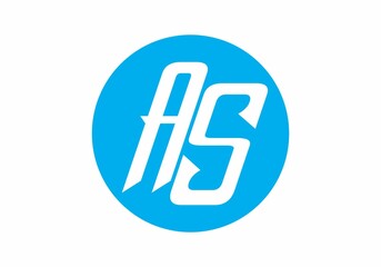 Unique shape of AS initial letter
