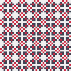 Fototapeta premium Abstract Cross Pattern generative computational art illustration