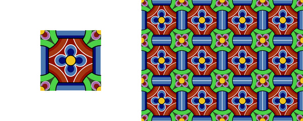 Dan-cheong. Korean traditional decorative patterns of temples.