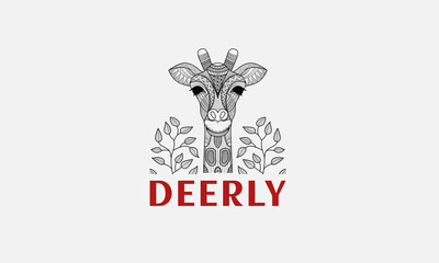Deerly logo. logo for brand. company logo. vector logo
