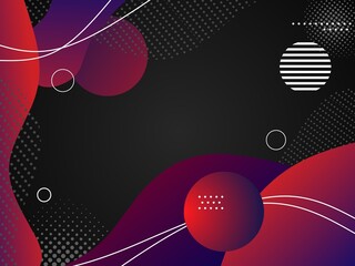 Colorful geometric background. Trendy gradient shapes composition. Cool background design for posters. Vector illustration