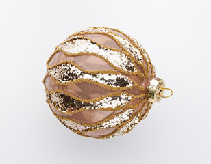 Christmas balls isolated on white background.