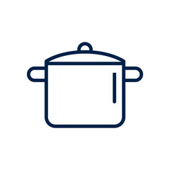 Sauce pan icon symbol. Premium quality isolated pot element in trendy style.