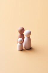 Lesbian parents with kid figurines