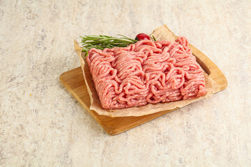 Raw beef minced meat for cooking